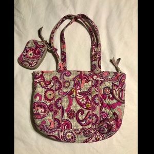 Vera Bradley Tote w/ coin purse